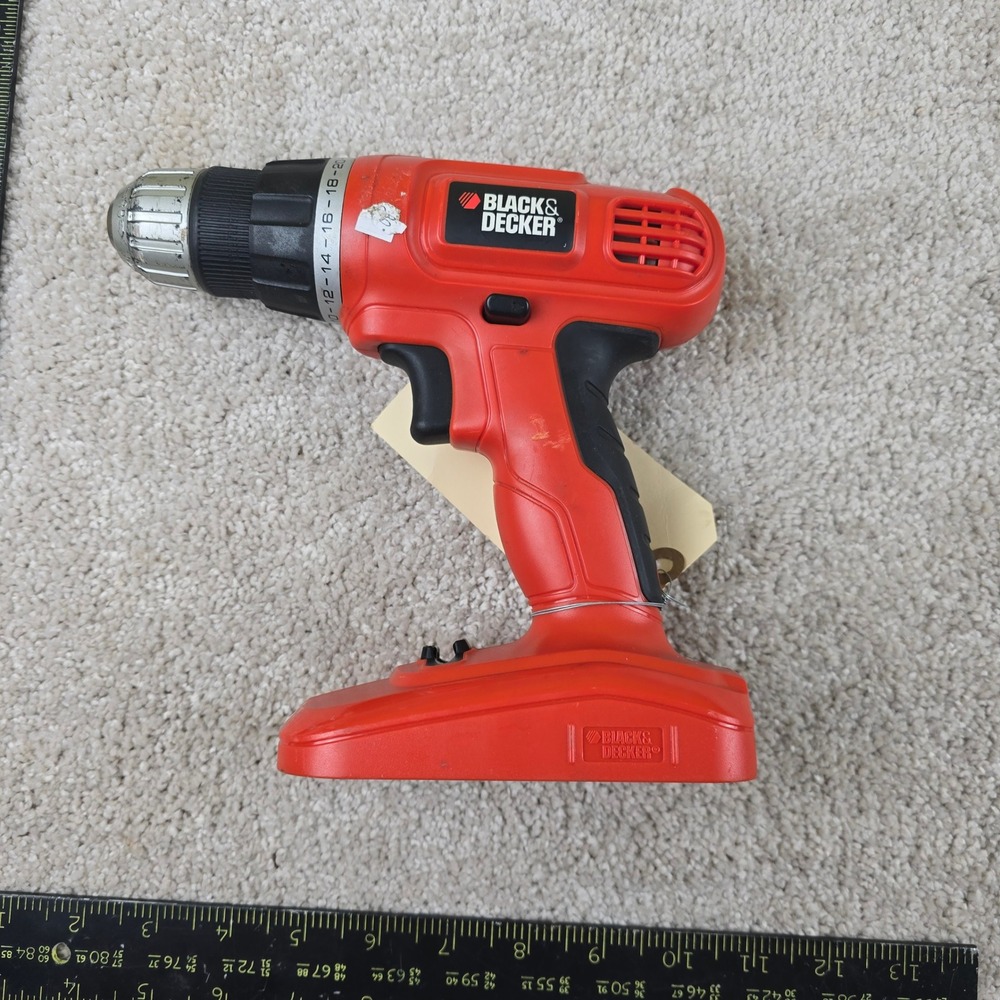 Black & Decker Drill Driver Orange‎ GC01800 18V Cordless 3/8-Inch Keyless Chuck